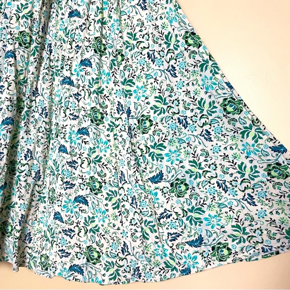 Torrid Off-Shoulder Midi Dress 3X Short Sleeves Ditzy Floral Cottagecore Peasant - Picture 8 of 14